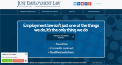 Desktop Screenshot of justemploymentlaw.co.uk